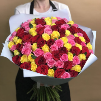 Букет из 101 розы (70 см)